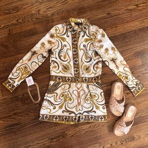 Rachel Zoe 100% Silk Romper